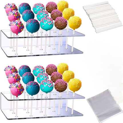 Transparent 15 Hole 20 Hole Acrylic Lollipop Display Stand Ornamental Rack Candy Decorative Rack Candy Display Rack
