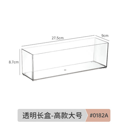 Desktop Storage Box Dormitory Cosmetics Transparent Basket Acrylic Drawer Mask Organizer Box Snack Sundry Storage Rack