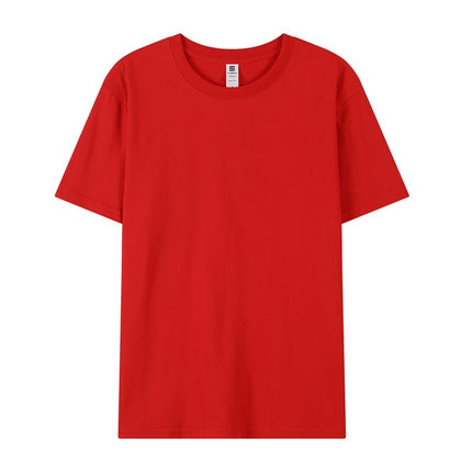 New 2025 Spring Men's and Women's T-Shirts DIY Printed Pullover Short-Sleeved Fashionable Round-Neck Casual Advertising Shirts Group Uniforms