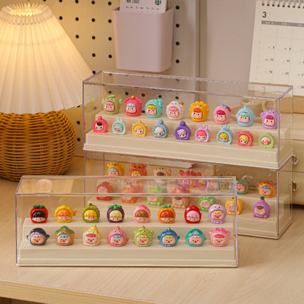 Cute Display Box Blind Box Display Rack Storage Small Ornaments Hand-Made Display Cabinet Acrylic Transparent Dust-Proof Storage Box