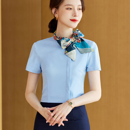 Fortress women's suit business attire interview suit high-end temperament shirt work clothes hotel front desk manager work clothes summer