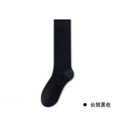Socks men's mid-barrel autumn and winter cotton yarn deodorant bacteriostatic breathable business black stockings Zhuji socks men's socks
