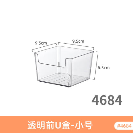 Storage Box Rectangular Narrow Long Strip High-rise Acrylic Transparent Plastic Sundry Snack Socks Gap Storage