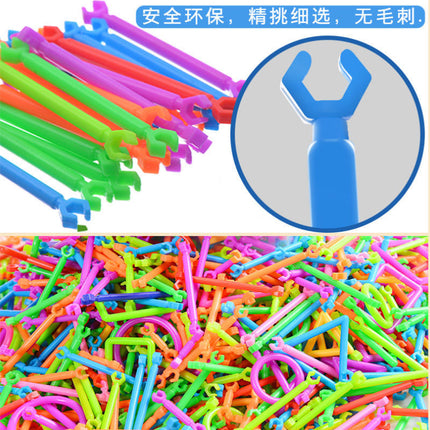 Smart bar puzzle stitching building blocks toys wholesale kindergarten 3-year-old patchwork 61 gift a generation of hair
