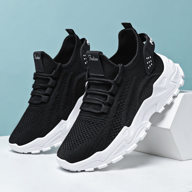 Women's Shoes Spring Popular New Foreign Trade Running Shoes Mesh Breathable Retro Thick-Soled Forrest Gump Shoes Korean Style Sneakers