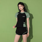 Black with Green / [Free size] (recommended 35.00 kg-62.50 kg