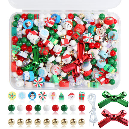 Cross-border Christmas Accessories DIY Jewelry Accessories Set Box Homemade Beaded Material Bag Jewelry Bracelet Making Kit