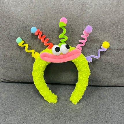Bubble Chicken ~ Cute Yellow Chicken Stuffed Hair Hoop Women's Face Wash Makeup Special Apply Mask Hair Accessories Headband