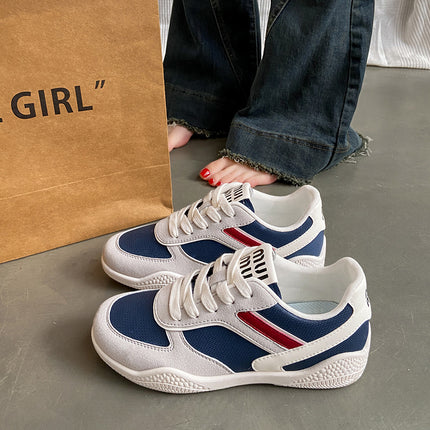 Summer Student Casual Daily Soft-Soled Non-Slip Round-Toe White Shoes Moral Training Shoes Retro Versatile Flat-Soled Casual Women's Shoes