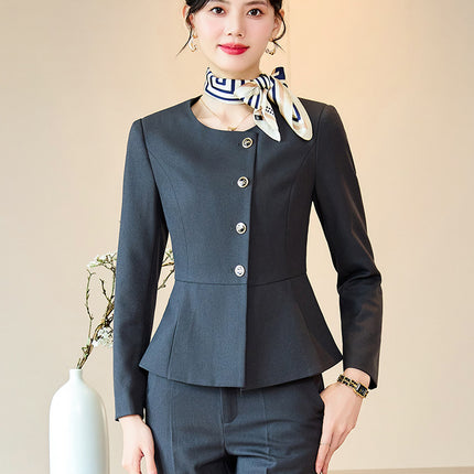 High-end suit suit female 2024 new hotel manager front desk jewelry shop beauty salon professional temperament work clothes