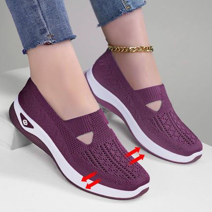 Shoes Women's Cross-border plus size Women's Shoes Soft Sole Not Tired Feet Slip-on Mother Shoes Mesh Breathable Old Beijing Cloth Shoes