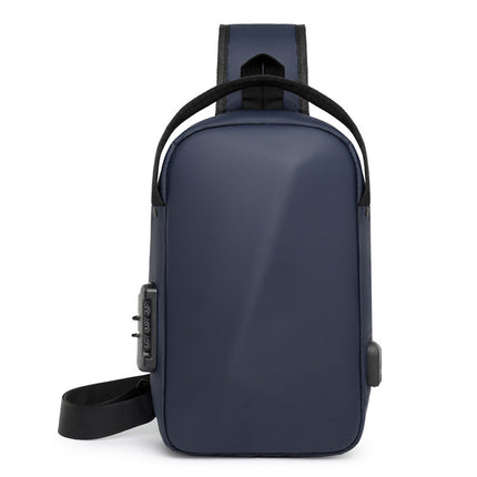 Large Capacity Outdoor Riding Crossbody Bag Men's Multifunctional Usb Rechargeable Shoulder Bag Business Simple New Chest Bag