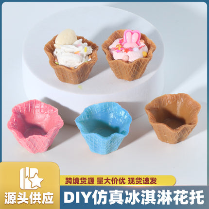 Large size simulation torus model simulation cream gum ice cream cake holder accessories DIY cream cake material