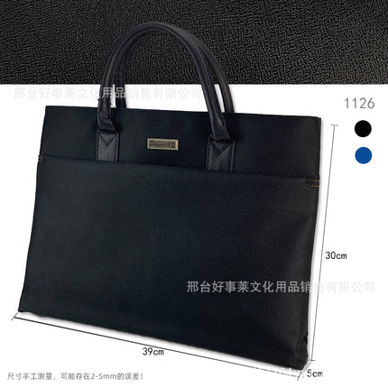 Multi-functional Briefcase Storage Handbag File Bag Large Capacity Meeting Bag Business Office Storage File Bag