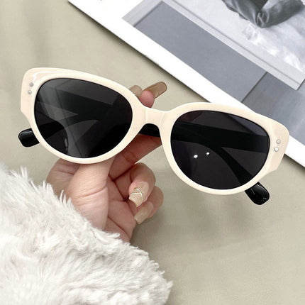 Women's Korean-style cat-eye foreign trade sunglasses trendy fashion Joker sunglasses men's anti-ultraviolet sunglasses wholesale