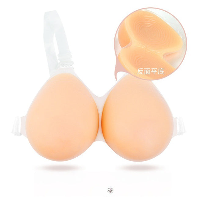 Fake chest cross-dressing artificial breast cos artificial breast anchorwoman fake chest simulation matte real silicone breast pad thick fake breast