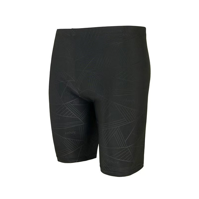 Swimming Trunks Five-Point Men's Professional Swimsuit Boxer Shorts Imitation Sharkskin Adult Large Size Hot Spring Swimming Suit