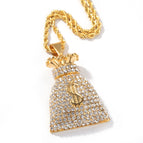 Square US Money Bag +3mm Twist Chain