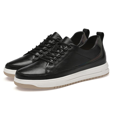 Autumn fashion new men's shoes casual shoes Korean shoes British soft sole shoes thick sole shoes Net red belt goods business Board Shoes