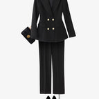 8133 black (suit + straight pants) / S