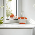 Orange / Hat + bag set