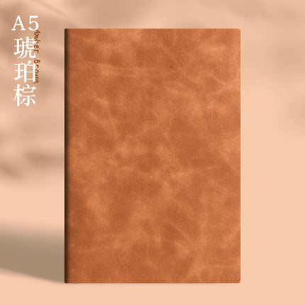 Enterprise logo simple high-quality leather high-end business buckle notebook office stationery suit in stock wholesale