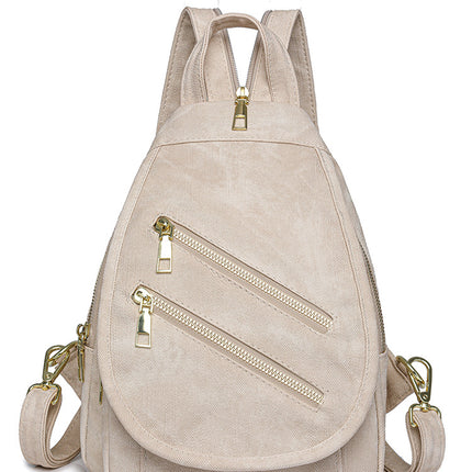 Women's Backpack PU Soft Leather Multi-purpose Backpack Crossbody Bag Large Capacity Shoulder Bag Daily Travel Backpack