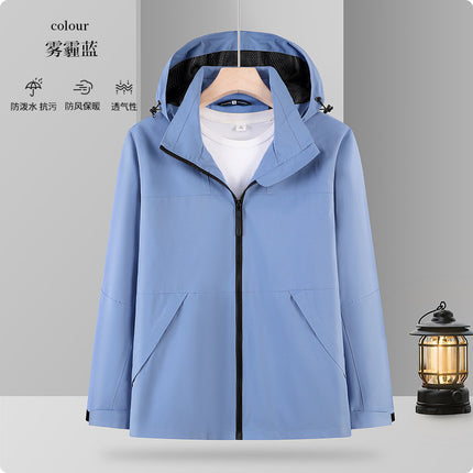 One fleece-lined warm mountaineering outdoor travel clothing autumn and winter in stock factory direct lovers assault clothing custom logo