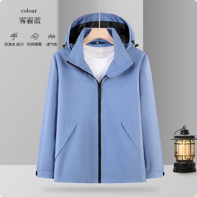 One fleece-lined warm mountaineering outdoor travel clothing autumn and winter in stock factory direct lovers assault clothing custom logo