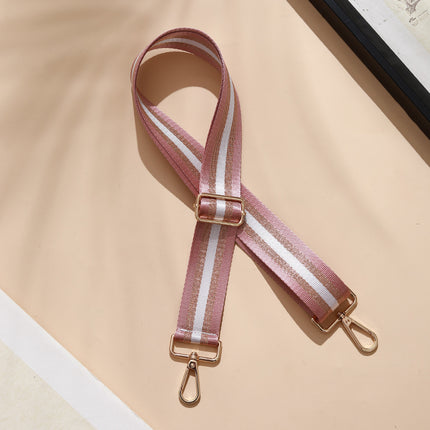 Bag shoulder strap crossbody bag with adjustable widened shoulder strap gold silk Women's bag with 3.8cm width
