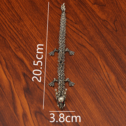 Alloy 3D Three-dimensional Activity Dragon Home Office Desktop Antique Dragon Jewelry Chinese Dragon Handle Metal Crafts