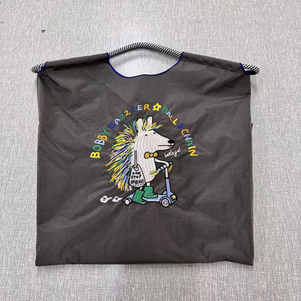 New Canvas Bag Embroidered Shopping Bag Tote Bag Large Capacity Bag Women's Handbag Crossbody Bag