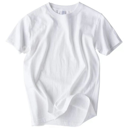 Heavy Cotton Short-sleeved Women's Summer T-shirt Korean Loose Large Size Slimming Couple's Top ins Unisex Half-sleeved