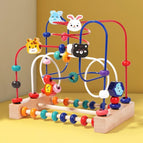 Small size [hand-eye coordination training / smooth and burr-free] - [cupid] three-line animal maze