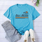 Deep water blue (black font) / S