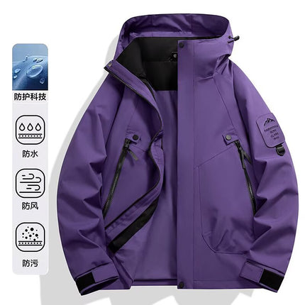 Spring and Autumn Jacket Men's 2025 New Three-In-One Removable Liner down Jacket Windproof Men's and Women's Thickened Jacket