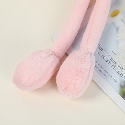 Cute Rabbit Moving Ears Children's Earmuffs Plus Velvet Thickened Cold-proof Warm Student Earmuffs Internet-famous Cartoon Ear Bag
