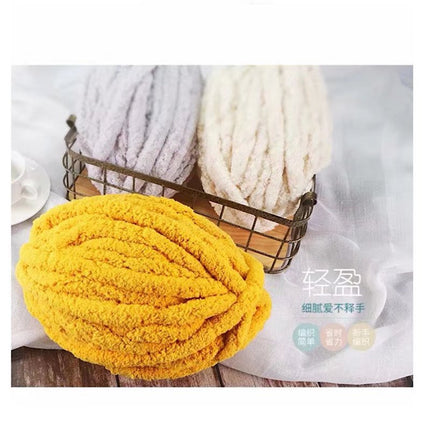 Super Thick Ice Strip Iceland Hand-woven Scarf Hat Blanket Mat Cat's Nest Wool Group Hand-woven DIY Material Bag