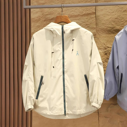 2025 Spring New Outdoor Couple's Fashionable All-match Casual Hooded Water-repellent Jacket Jacket