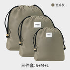 Brown green three-piece set