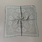 Cross-border cashew light green silk scarf / 68X68