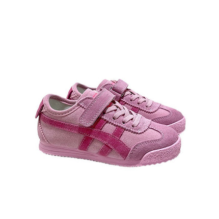 Children's Sneakers 2026 Spring New Style Boys and Girls Genuine Leather Breathable Sports Shoes Baby Shoes Casual Soft-Soled Kidsren's Shoes