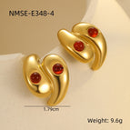 Nmse-e348-4 golden red water drop / 18K