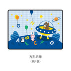 Magnetic suction (letter planet) square rear window