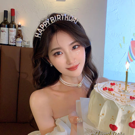 Birthday Headwear Hair Accessories Queen's Crown Party Cyber-red Hair Cards New Year Headwear Decoration Props Headband Headband