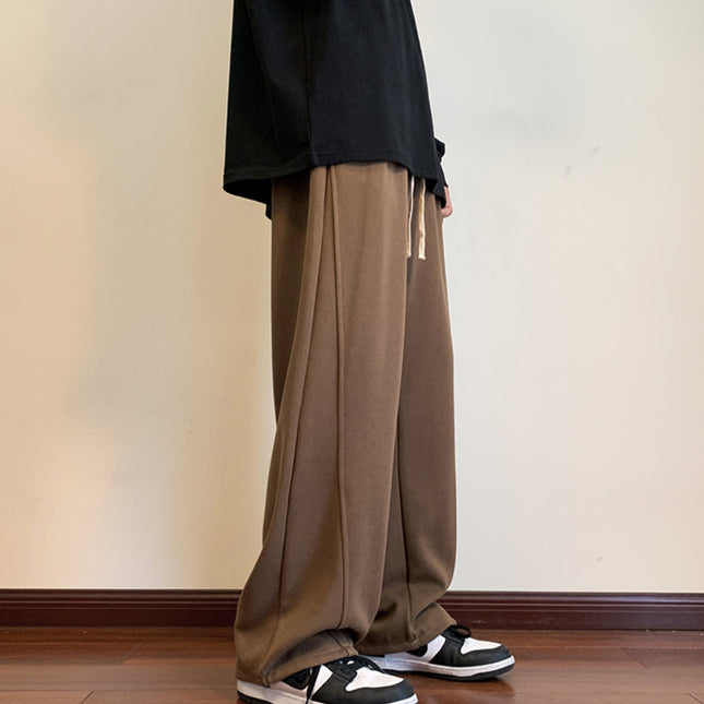 Men's High-grade Pendant Pants Spring and Autumn 2024 New Wide Leg Pants Fashion Brand plus size Straight Loose Casual Pants