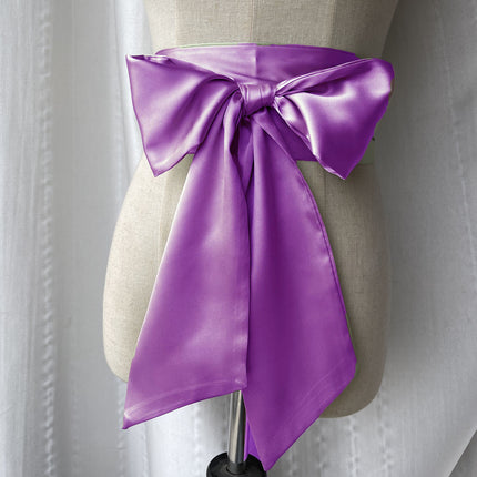 Bow Tight Waist Belt dress Decorative Strap Women's Skirt Waist Cover Wide Belt