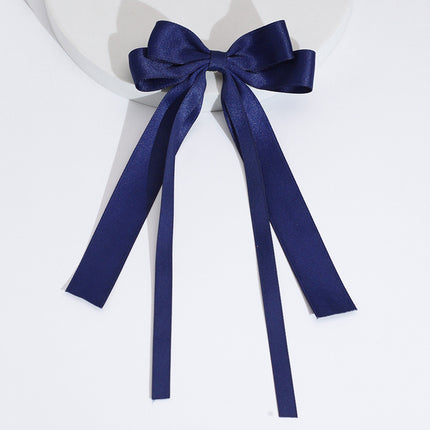 Cross-Border Amazon Best-Selling Ribbon Bow Hairpin Long Ribbon Bow Ribbon Top Clip Elegant Girl Hair
