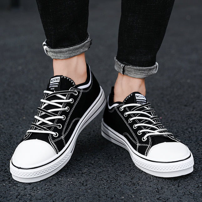Men's Shoes Summer Breathable Casual Canvas Shoes Sports Cloth Shoes Teenagers Thin Sneakers Trendy Shoes
