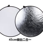 45cm silver white double color